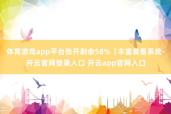 体育游戏app平台张开剩余58%【丰富装备系统-开云官网登录入口 开云app官网入口