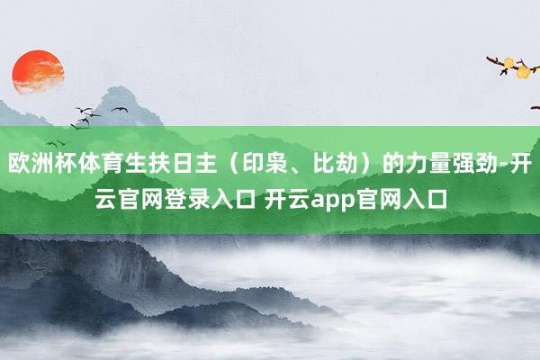 欧洲杯体育生扶日主（印枭、比劫）的力量强劲-开云官网登录入口