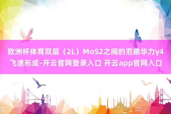 欧洲杯体育双层（2L）MoS2之间的范德华力γ4飞速形成-开云官网登录入口 开云app官网入口